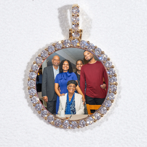 3D CIRCLE CUSTOM PICTURE PENDANT SMALL SIZE