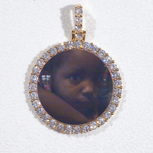 3D CIRCLE CUSTOM PICTURE PENDANT SMALL SIZE