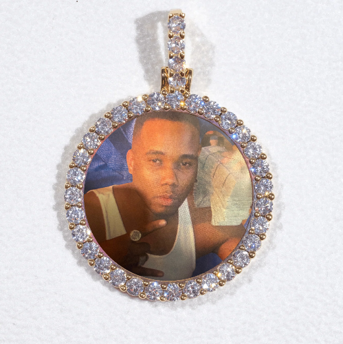3D CIRCLE CUSTOM PICTURE PENDANT SMALL SIZE