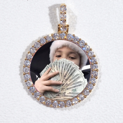 3D CIRCLE CUSTOM PICTURE PENDANT SMALL SIZE