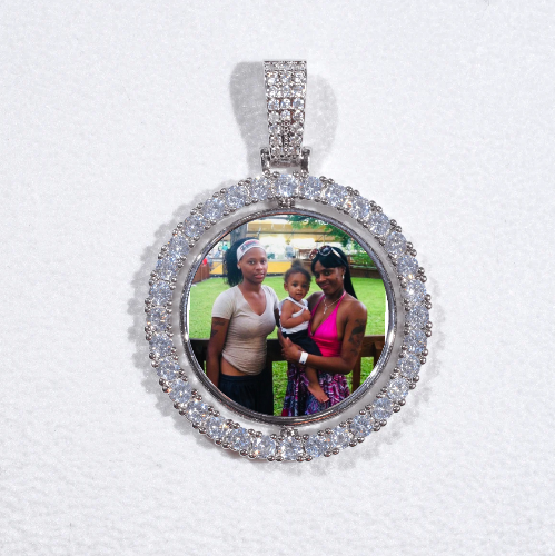 3D Spinning 2-Faced Custom Picture Pendant