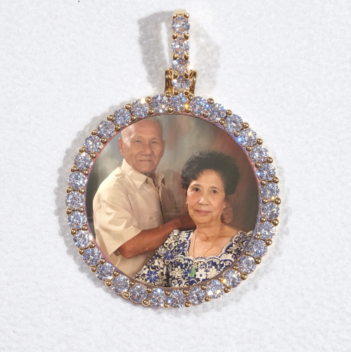 3D CIRCLE CUSTOM PICTURE PENDANT SMALL SIZE