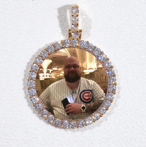 3D CIRCLE CUSTOM PICTURE PENDANT SMALL SIZE