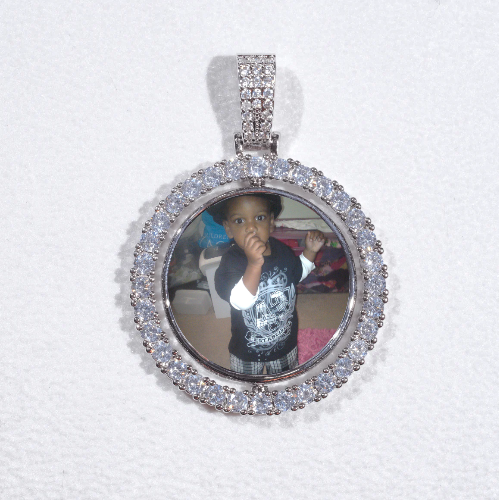 3D Spinning 2-Faced Custom Picture Pendant