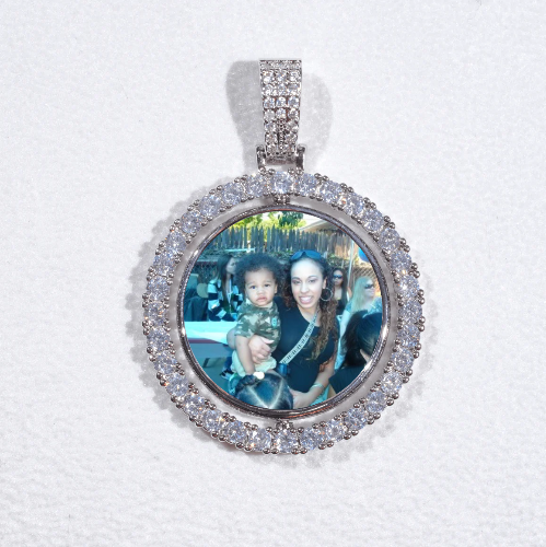 3D Spinning 2-Faced Custom Picture Pendant