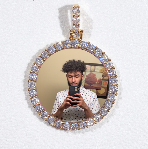 3D CIRCLE CUSTOM PICTURE PENDANT SMALL SIZE