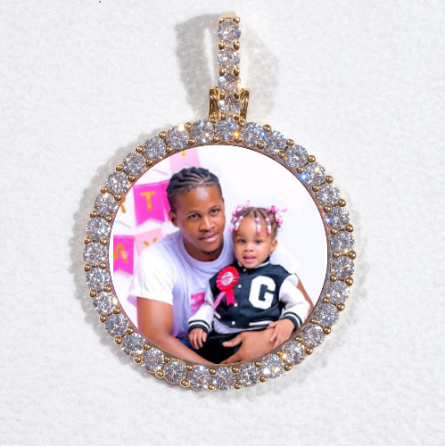 3D CIRCLE CUSTOM PICTURE PENDANT SMALL SIZE