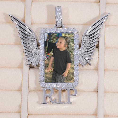 RIP WING 3D CUSTOM PICTURE PENDANT