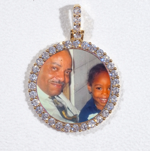 3D CIRCLE CUSTOM PICTURE PENDANT SMALL SIZE