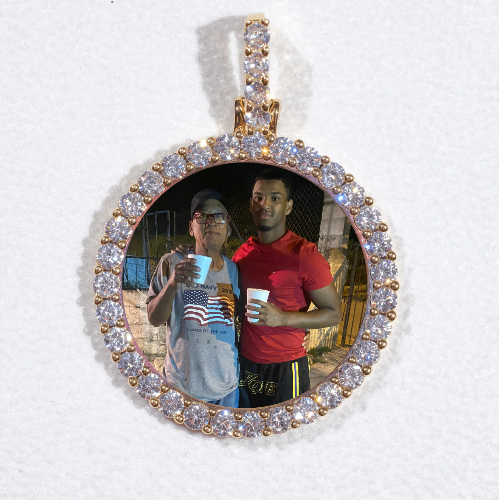 3D CIRCLE CUSTOM PICTURE PENDANT SMALL SIZE