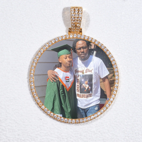 MEDIUM 3D CIRCLE CUSTOM PICTURE PENDANT