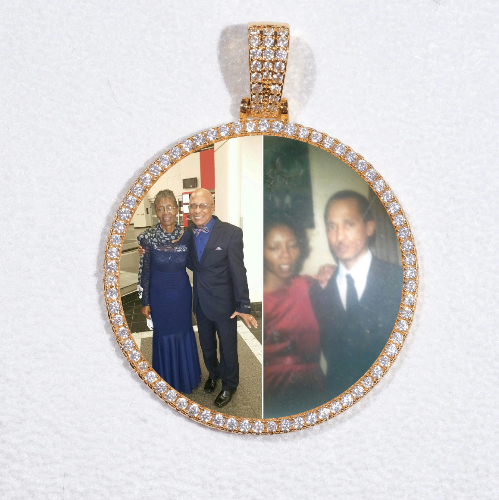 MEDIUM 3D CIRCLE CUSTOM PICTURE PENDANT