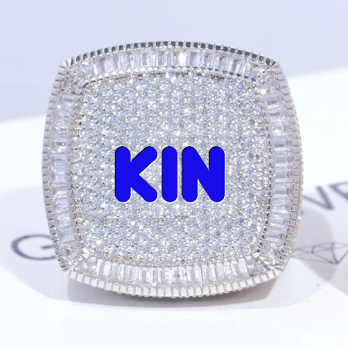 CUSTOM LETTER 3D ICED RING