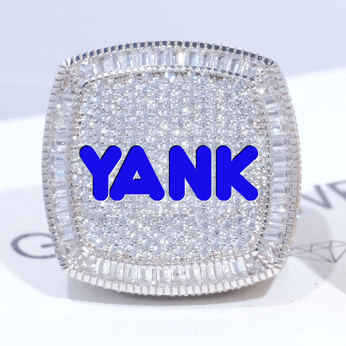 CUSTOM LETTER 3D ICED RING