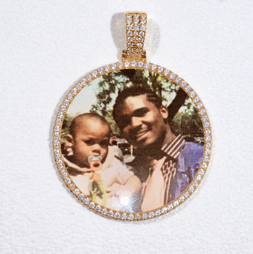 MEDIUM 3D CIRCLE CUSTOM PICTURE PENDANT