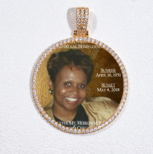 MEDIUM 3D CIRCLE CUSTOM PICTURE PENDANT