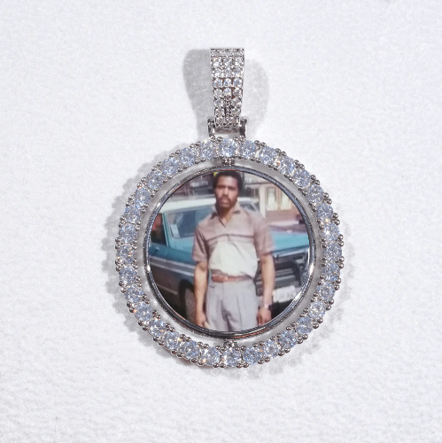 3D Spinning 2-Faced Custom Picture Pendant