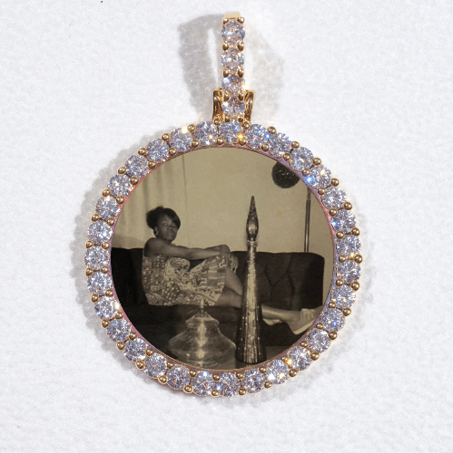 3D CIRCLE CUSTOM PICTURE PENDANT SMALL SIZE