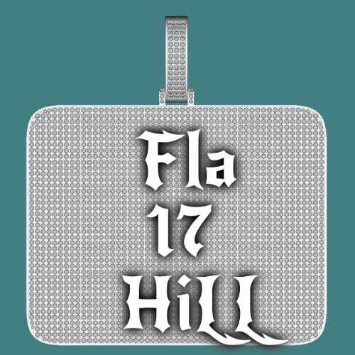 CUSTOM LETTER NECKLACE 3D BIG SQUARE