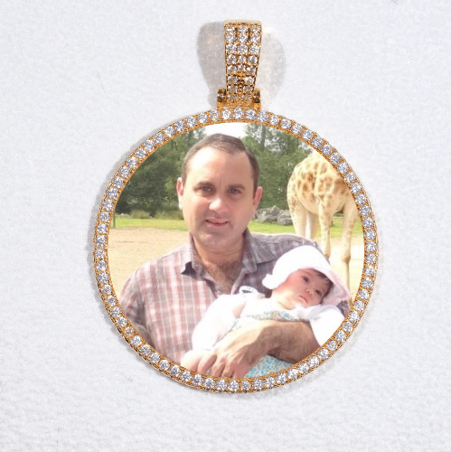 MEDIUM 3D CIRCLE CUSTOM PICTURE PENDANT