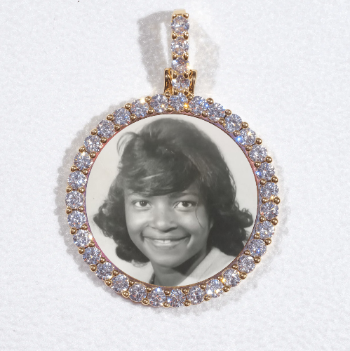3D CIRCLE CUSTOM PICTURE PENDANT SMALL SIZE