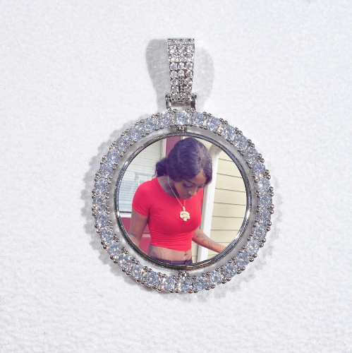 3D Spinning 2-Faced Custom Picture Pendant