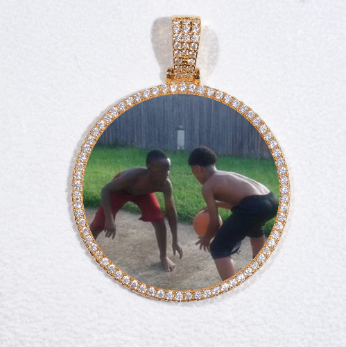 MEDIUM 3D CIRCLE CUSTOM PICTURE PENDANT