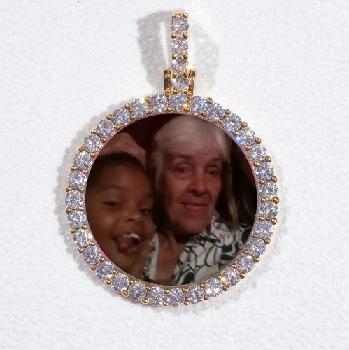 3D CIRCLE CUSTOM PICTURE PENDANT SMALL SIZE