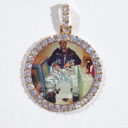 3D CIRCLE CUSTOM PICTURE PENDANT SMALL SIZE