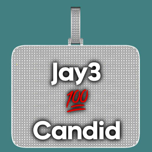CUSTOM LETTER NECKLACE 3D BIG SQUARE