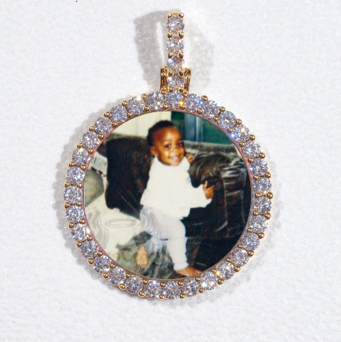 3D CIRCLE CUSTOM PICTURE PENDANT SMALL SIZE