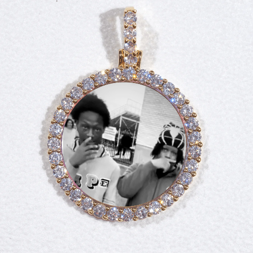 3D CIRCLE CUSTOM PICTURE PENDANT SMALL SIZE