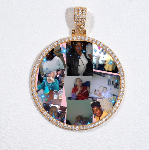 MEDIUM 3D CIRCLE CUSTOM PICTURE PENDANT