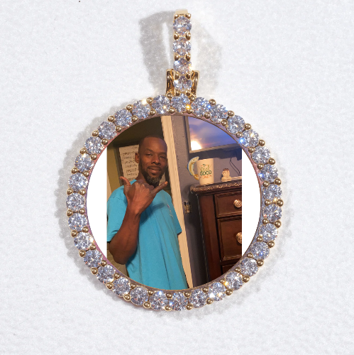 3D CIRCLE CUSTOM PICTURE PENDANT SMALL SIZE