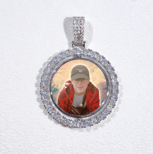 3D Spinning 2-Faced Custom Picture Pendant