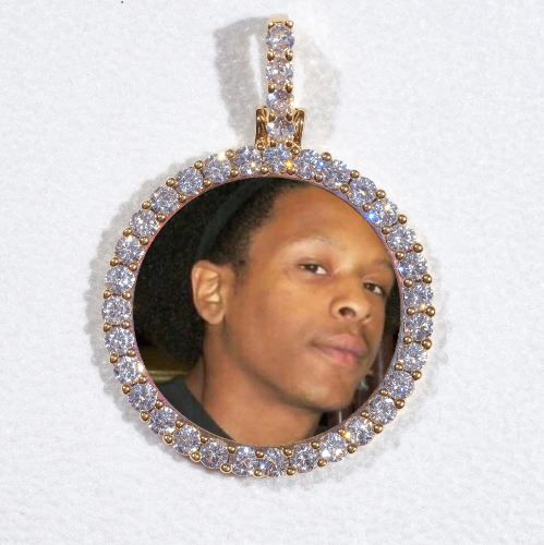 3D CIRCLE CUSTOM PICTURE PENDANT SMALL SIZE