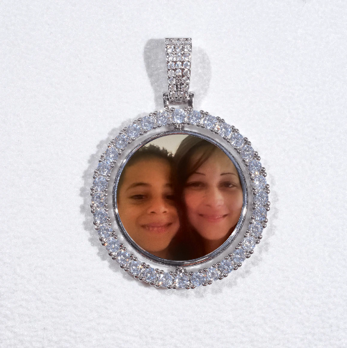 3D Spinning 2-Faced Custom Picture Pendant