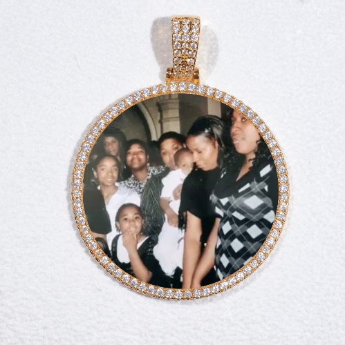 MEDIUM 3D CIRCLE CUSTOM PICTURE PENDANT