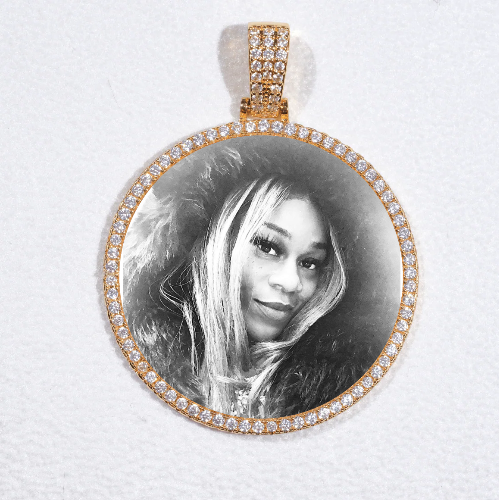 MEDIUM 3D CIRCLE CUSTOM PICTURE PENDANT