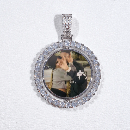 3D Spinning 2-Faced Custom Picture Pendant