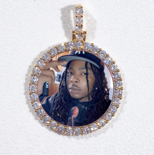 3D CIRCLE CUSTOM PICTURE PENDANT SMALL SIZE