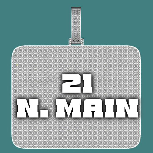 CUSTOM LETTER NECKLACE 3D BIG SQUARE