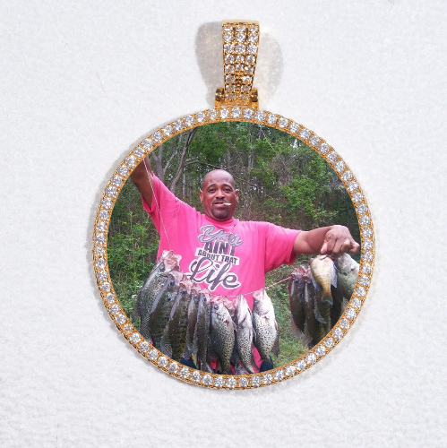 MEDIUM 3D CIRCLE CUSTOM PICTURE PENDANT