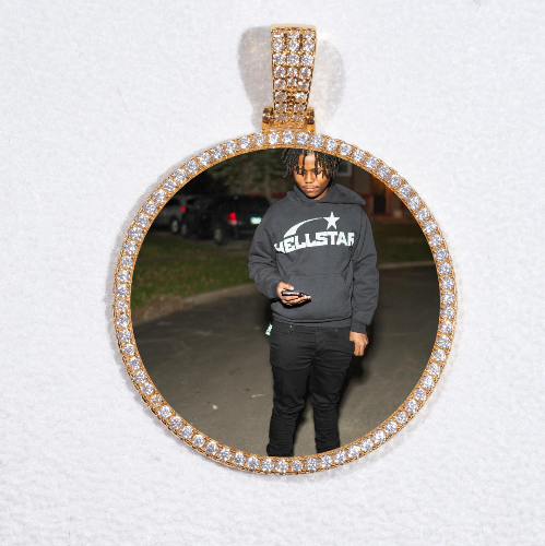 MEDIUM 3D CIRCLE CUSTOM PICTURE PENDANT