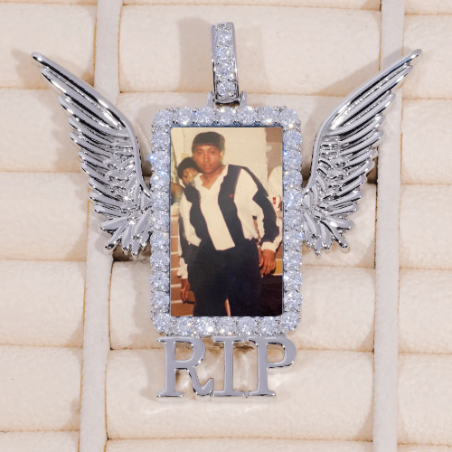 RIP WING 3D CUSTOM PICTURE PENDANT
