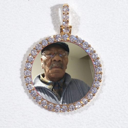 3D CIRCLE CUSTOM PICTURE PENDANT SMALL SIZE