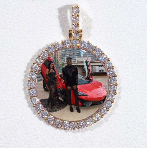 3D CIRCLE CUSTOM PICTURE PENDANT SMALL SIZE