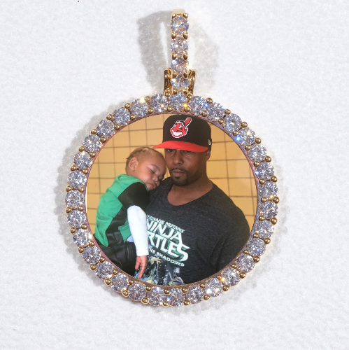 3D CIRCLE CUSTOM PICTURE PENDANT SMALL SIZE