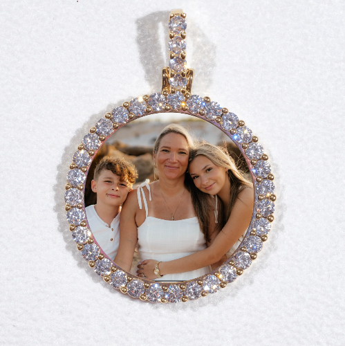 3D CIRCLE CUSTOM PICTURE PENDANT SMALL SIZE