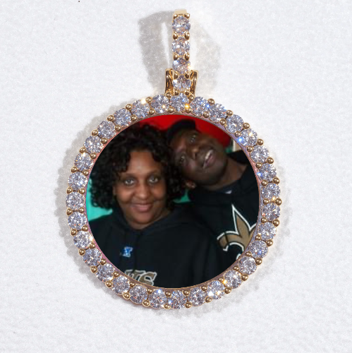 3D CIRCLE CUSTOM PICTURE PENDANT SMALL SIZE